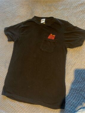 Black “Lord Devil” Pocket T-Shirt with Red Nermal RipnDip